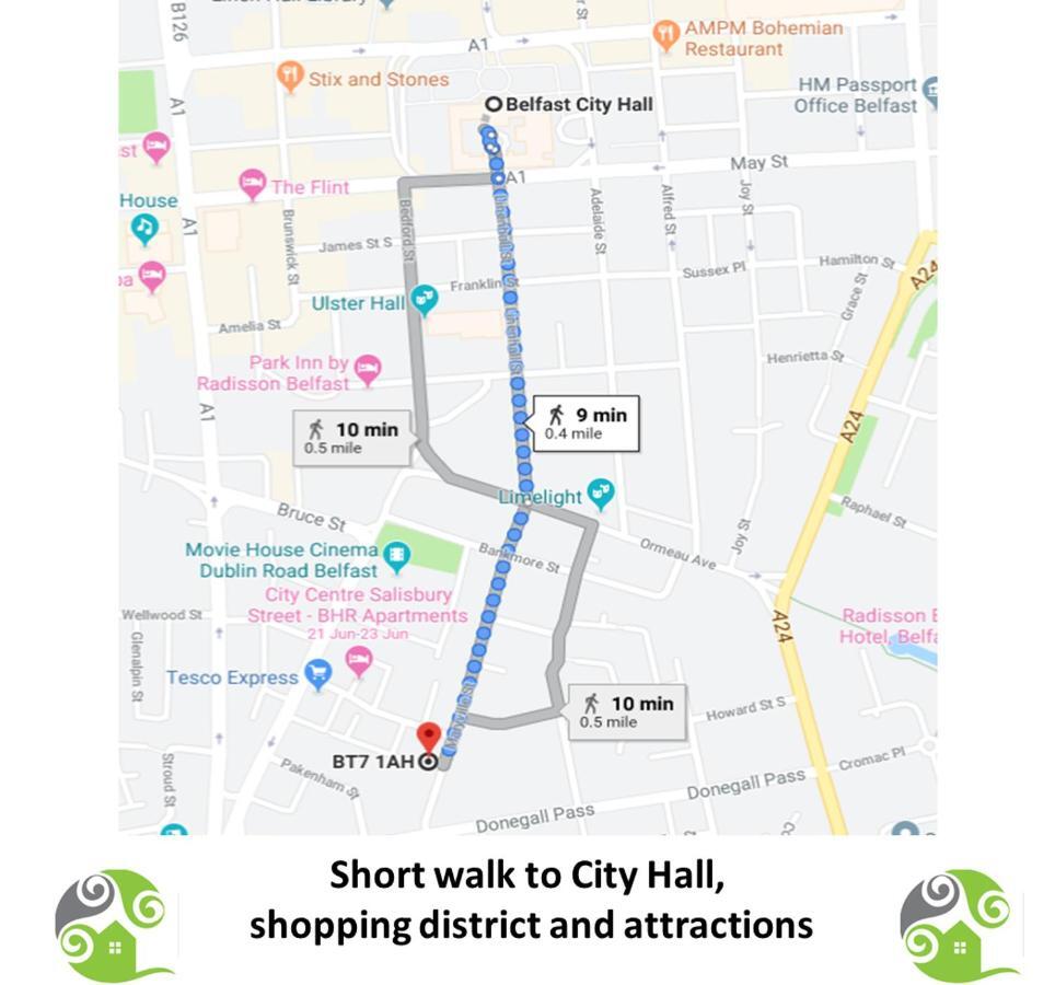 Perfect Central City Location - Parking - 3 Beds - 2 Bedrooms Belfast Ngoại thất bức ảnh